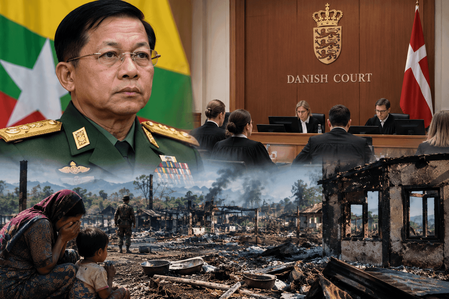 Myanmar refugee files war crimes complaint against junta in Denmark