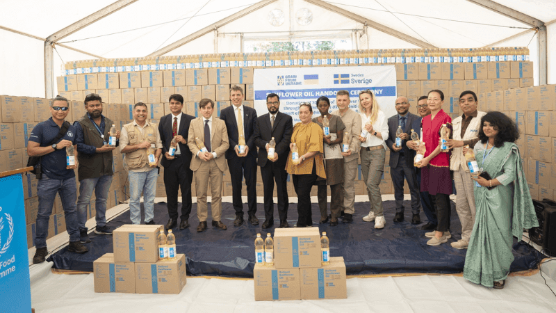 3,000 metric tons of sunflower oil arrive for Rohingya in Bangladesh