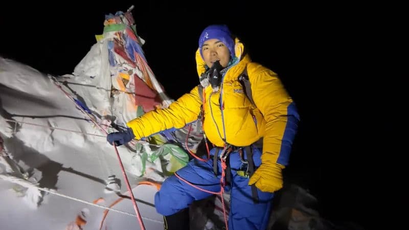 Nepal's Nima Rinji Sherpa becomes youngest to scale 14 tallest peaks