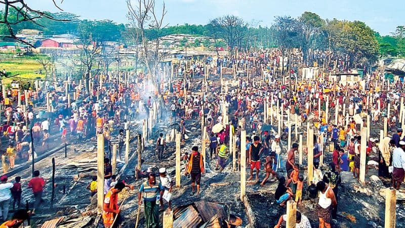 Another Fire Devastates Rohingya Camp in Cox's Bazar, Destroys 200 Shelters