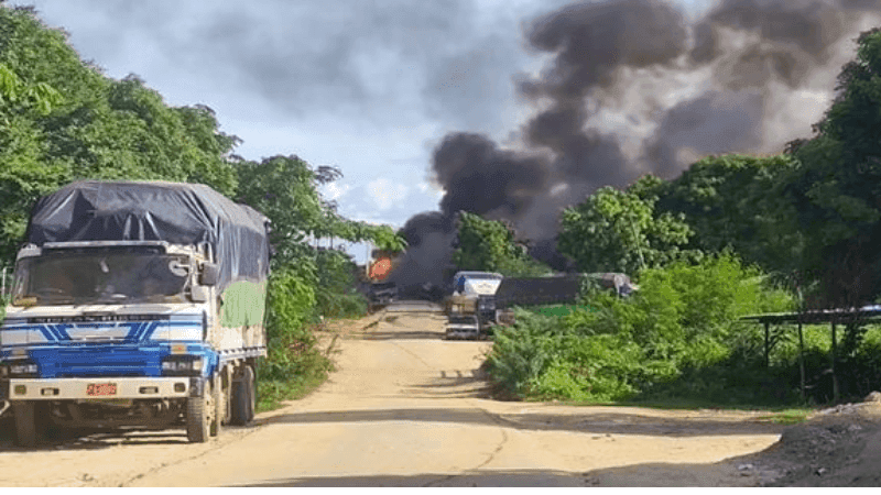 Myanmar Air Strike on Civilian Convoy Near Mandalay Leaves At Least Eight Dead