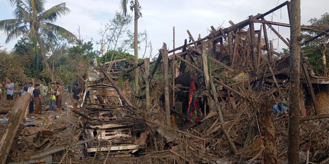 Myanmar Junta Airstrike Kills 12 Civilians in Historic Mrauk-U, Including Children
